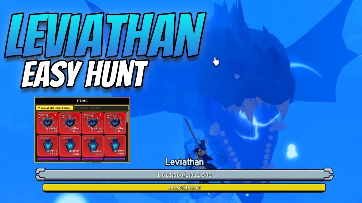 Leviathan easy hunt in Blox Fruits